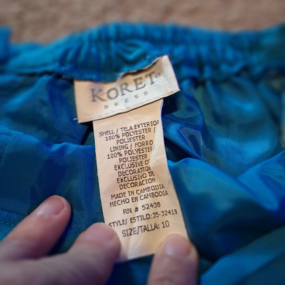 Koret Blue Floral Two-Piece Skirt Set - Picture 5 of 15